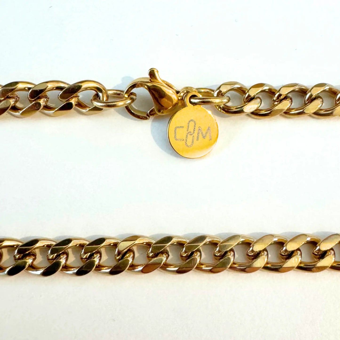 Gold 5mm Curb Chain Necklace