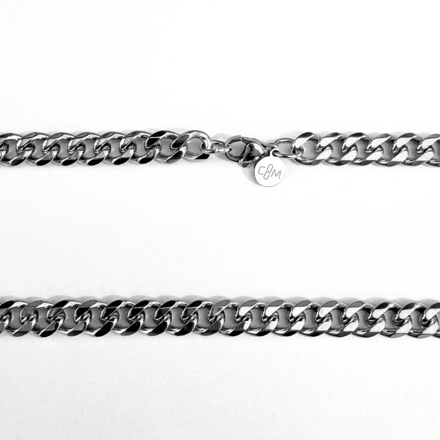 Silver 7mm Curb Chain Necklace