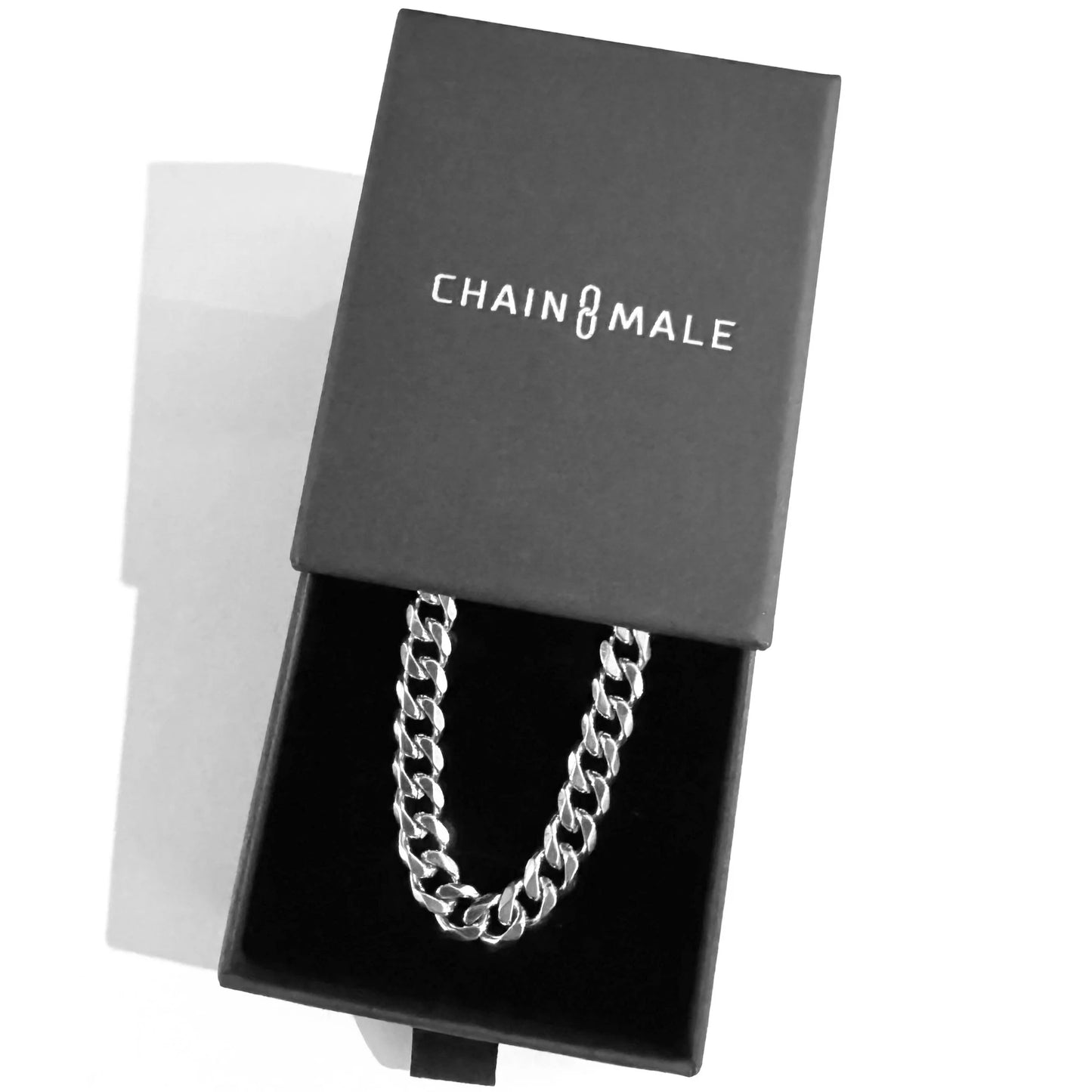 Silver 7mm Curb Chain Necklace