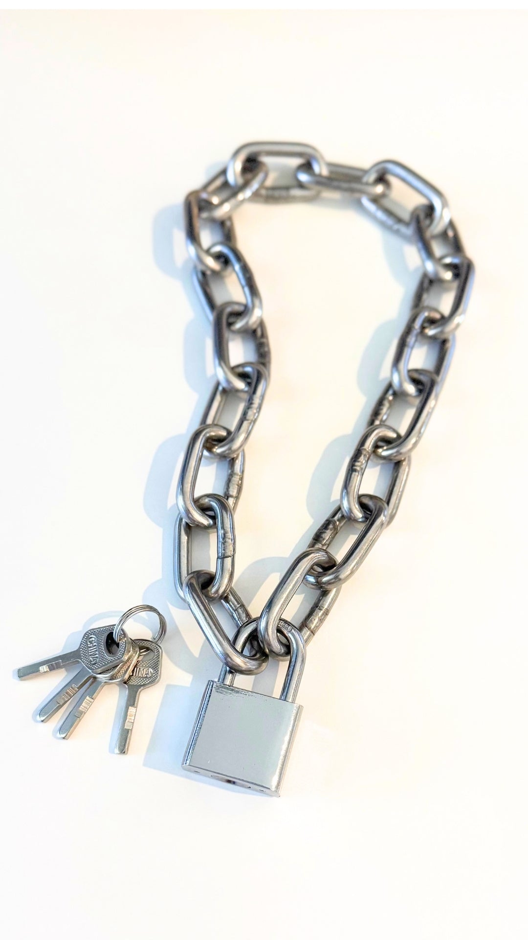 Men's Heavy Duty Padlock Chain Necklace