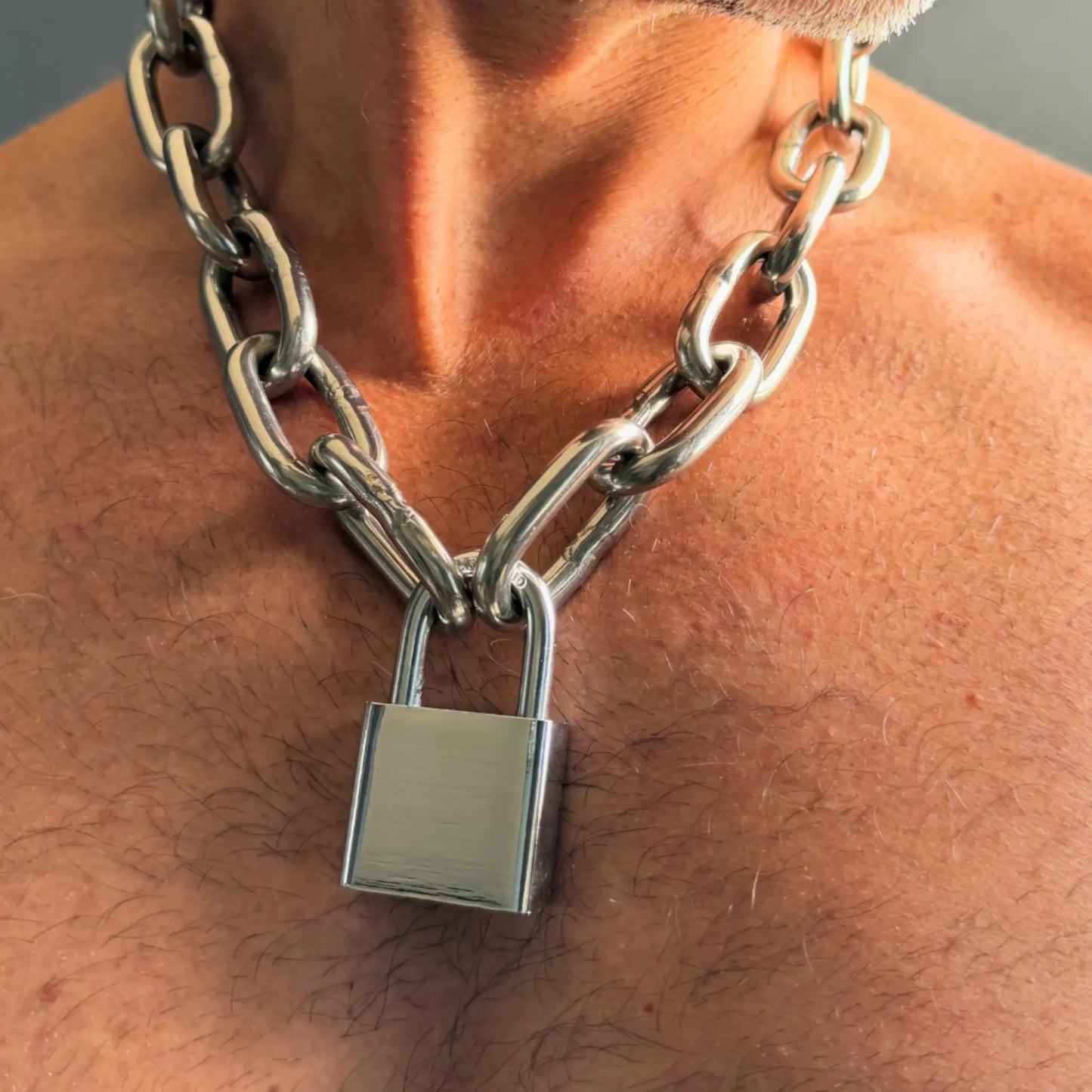 Heavy Duty Padlock Chain Necklace