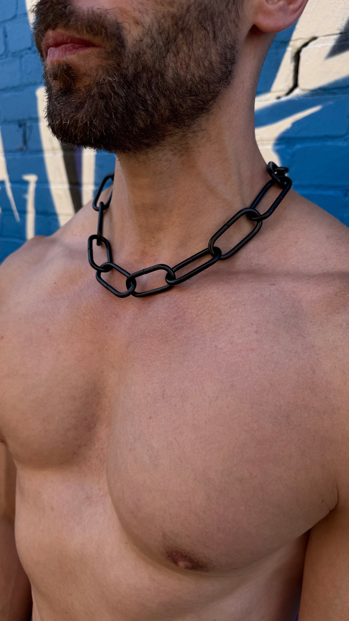Men's Charcoal Chain Necklace