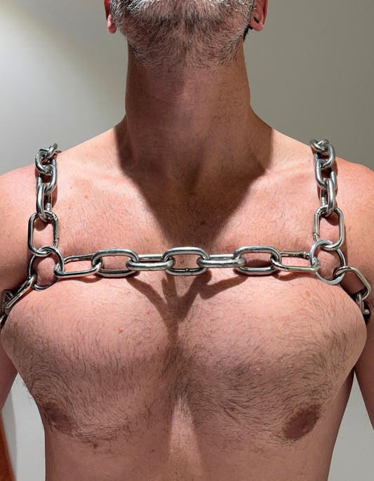Men's Heavy Duty Stainless Steel Chain Harness