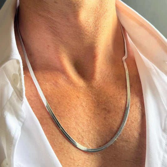 Silver 3mm Snake Chain Necklace